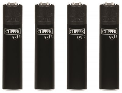 Clipper Feuerzeuge Set Soft Touch & Black Cap